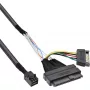InLine kabel połączeniowy U.2, SSD z U.2 (SFF-8639) na SFF-8643 + zasilanie, 0,5 m