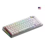 Klawiatura mechaniczna GLORIOUS GMMK 3 PRO 75% Prebuilt Wireless, USB + RF + Bluetooth, QWERTY, Srebrna