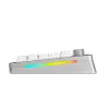 Klawiatura mechaniczna GLORIOUS GMMK 3 PRO 75% Prebuilt Wireless, USB + RF + Bluetooth, QWERTY, Srebrna