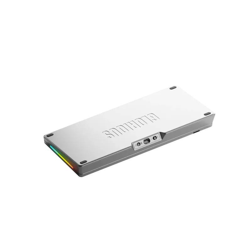 Klawiatura mechaniczna GLORIOUS GMMK 3 PRO 75% Prebuilt Wireless, USB + RF + Bluetooth, QWERTY, Srebrna
