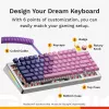 Klawiatura mechaniczna GLORIOUS GMMK 3 PRO 75% Prebuilt Wireless, USB + RF + Bluetooth, QWERTY, Srebrna