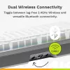 Klawiatura mechaniczna GLORIOUS GMMK 3 PRO 75% Prebuilt Wireless, USB + RF + Bluetooth, QWERTY, Srebrna
