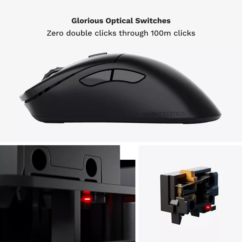 Glorious Gaming Glorious Model D 2 PRO Wireless - 1K Polling - Czarny