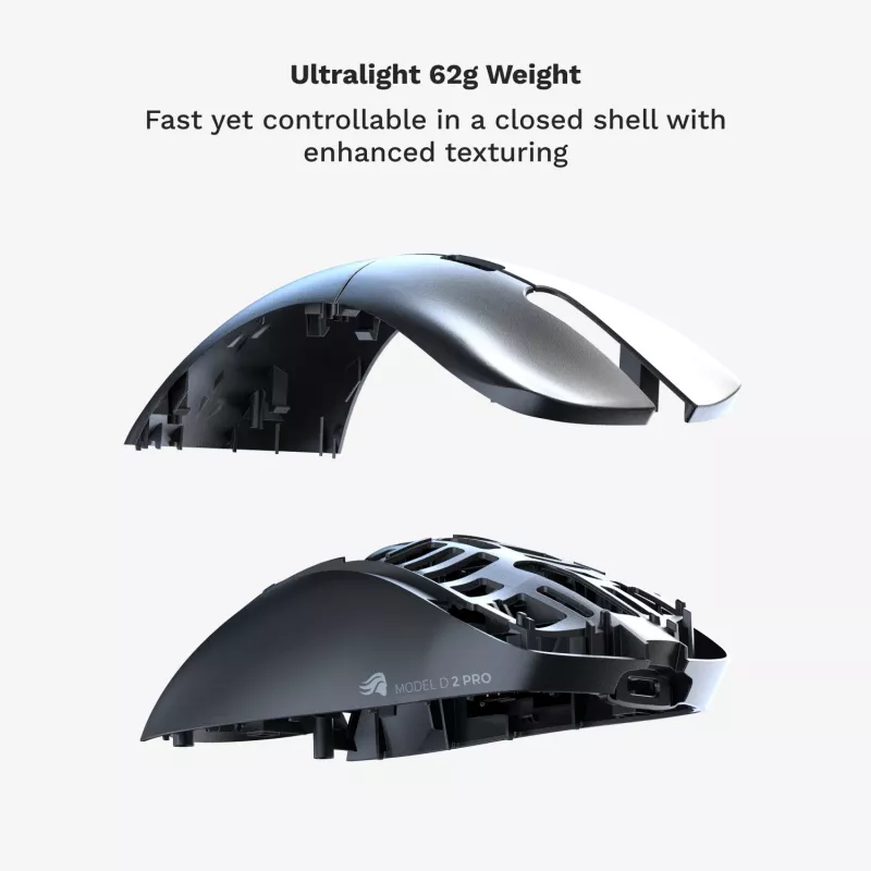 Glorious Gaming Glorious Model D 2 PRO Wireless - 1K Polling - Czarny