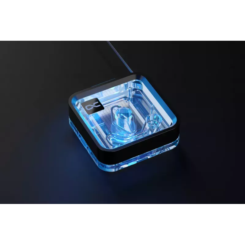 Blok wodny Alphacool Core 1 LT Aurora Acrylic miedź Nickel Czarny Transparent