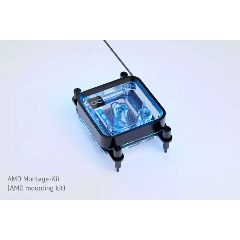 Blok wodny Alphacool Core 1 LT Aurora Acrylic miedź Nickel Czarny Transparent