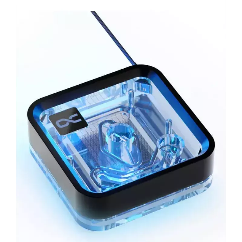 Blok wodny Alphacool Core 1 LT Aurora Acrylic miedź Nickel Czarny Transparent