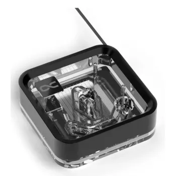 Blok wodny Alphacool Core 1 LT Aurora Acrylic miedź Nickel Czarny Transparent