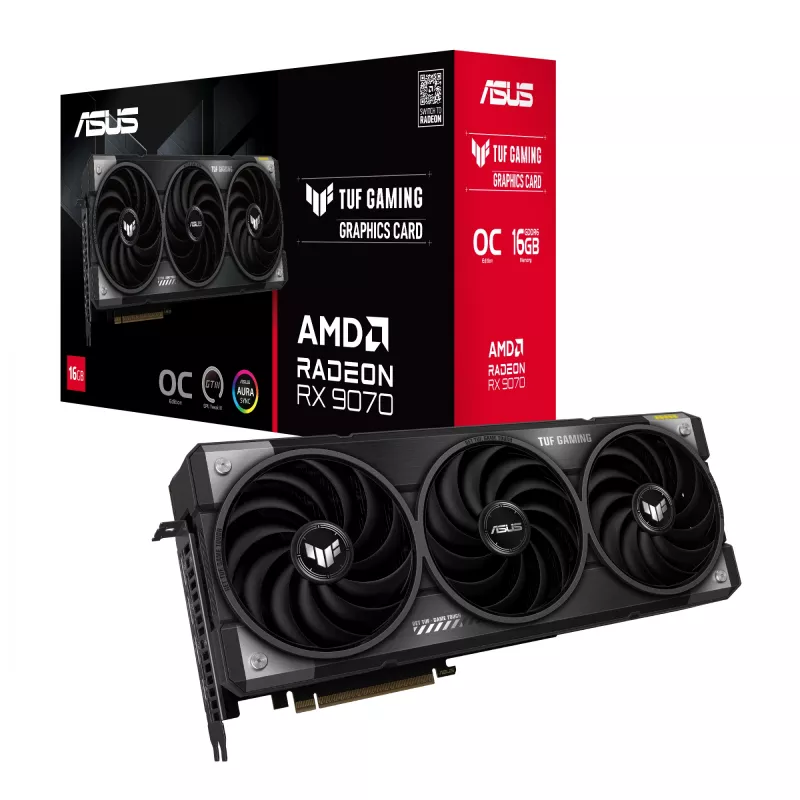 ASUS TUF Gaming TUF-RX9070-O16G-GAMING AMD Radeon RX 9070 16 GB GDDR6