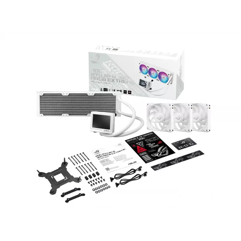 ASUS ROG RYUJIN III 360 ARGB EXTREME WHT chłodzenie procesora All-in-one cieczowe 12 cm Biały 1 szt.