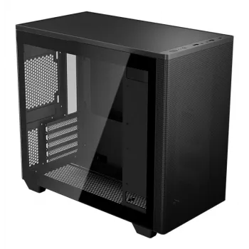 Obudowa PC Aerocool Stormfront Mini Mini Tower Czarna ATX Zasilacz boczny Wentylatory 120 mm