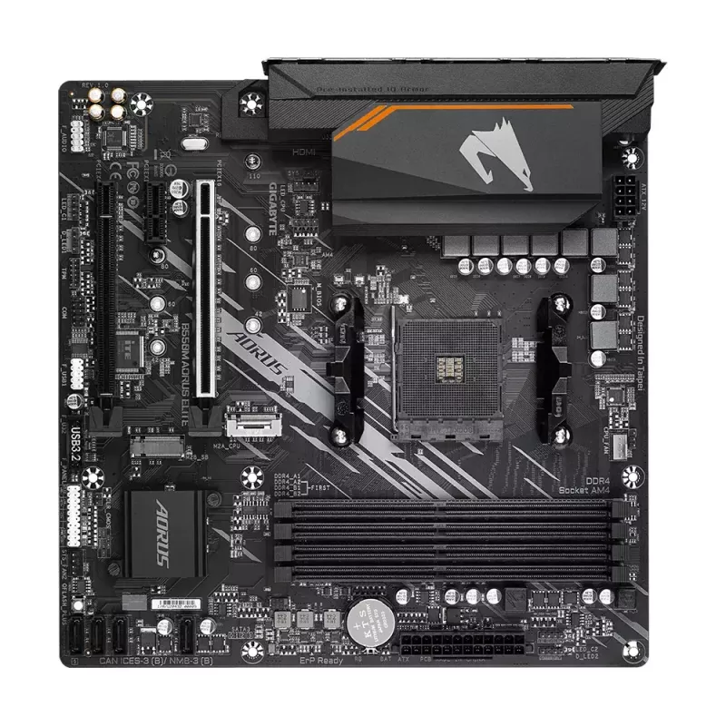 Płyta główna GIGABYTE B550M AORUS ELITE micro ATX, AMD B550, Socket AM4, 4x DIMM DDR4, 128GB, 2x M.2, 4x SATA III