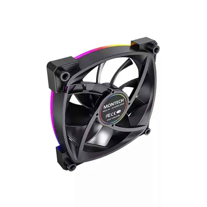 Moduł wentylatora Montech AX120 PWM 120mm 12V Czarny 3-pin 4-pin