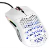 Mysz Glorious Gaming Model O- Regularna (Biała), dla praworęcznych, optyczna, USB Typ-A, 3200 DPI, biała
