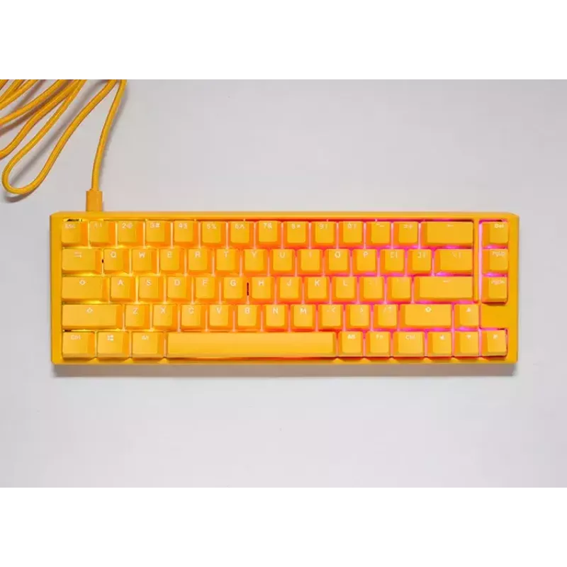 Ducky One 3 żółty SF Klawiatura Gaming USB QWERTY Mechaniczna RGB