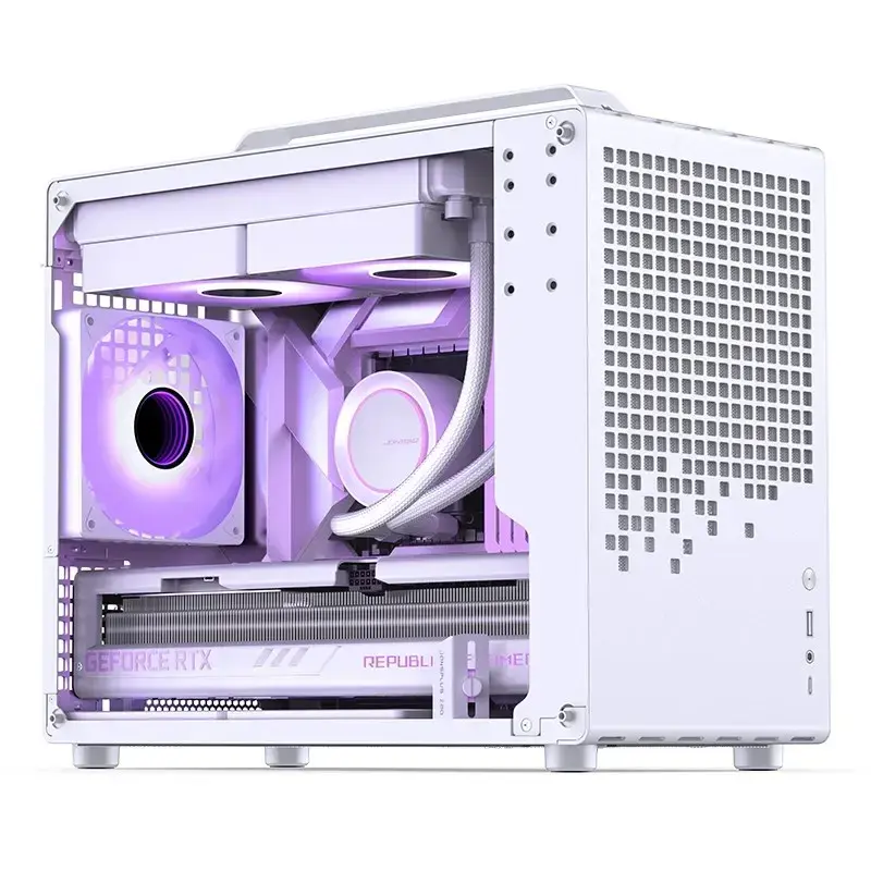 Obudowa komputerowa Jonsbo Jonsplus Z20 Mesh Mini Tower Micro-ATX biała