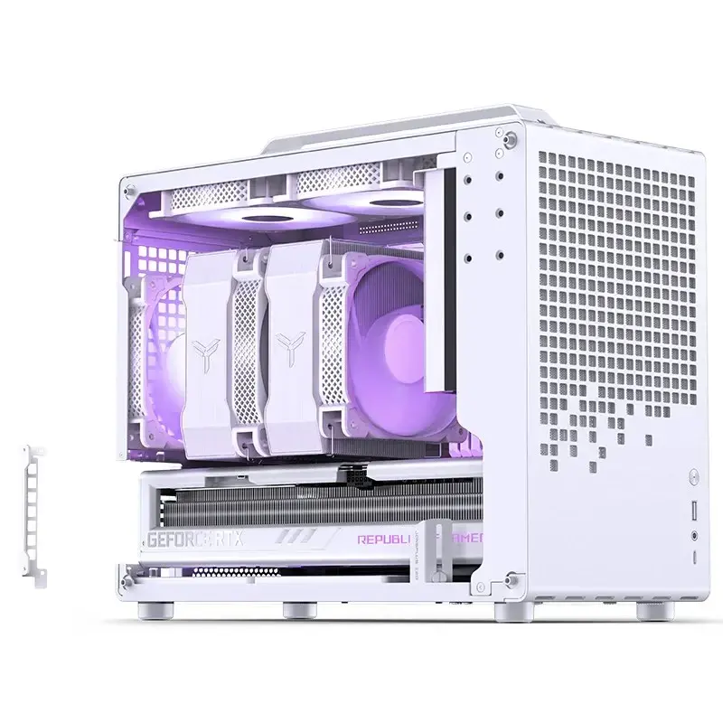 Obudowa komputerowa Jonsbo Jonsplus Z20 Mesh Mini Tower Micro-ATX biała