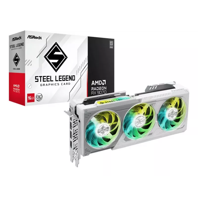 Karta graficzna ASRock Radeon RX 9070 Steel Legend 16GB OC GDDR6