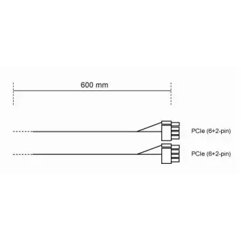 Kabel zasilający be quiet! CP-6620 0.6 m