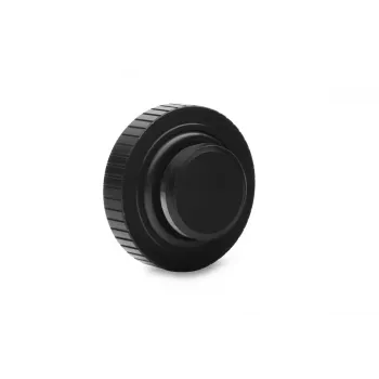 Zaślepka EKWB EK-Quantum Torque Plug — Mosiądz, Czarny/Srebrny, Ø 23 mm, Wysokość 5,5 mm