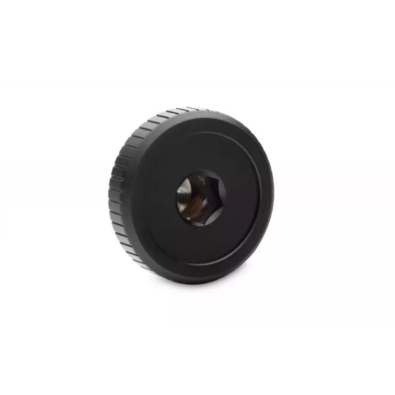 Zaślepka EKWB EK-Quantum Torque Plug — Mosiądz, Czarny/Srebrny, Ø 23 mm, Wysokość 5,5 mm