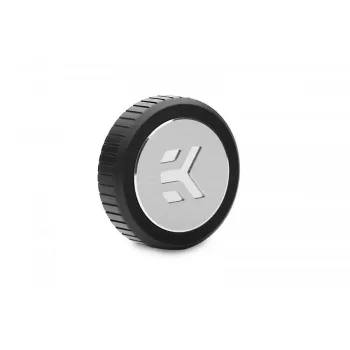 Zaślepka EKWB EK-Quantum Torque Plug — Mosiądz, Czarny/Srebrny, Ø 23 mm, Wysokość 5,5 mm