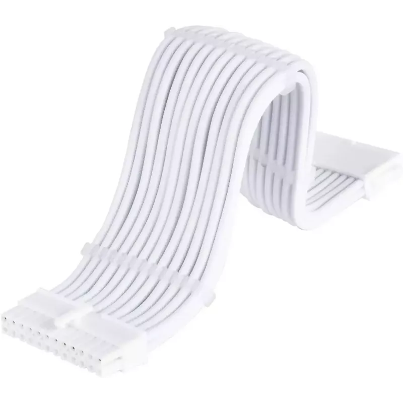 Przedłużacz zasilania SILVERSTONE 24-pin ATX SST-PP07E-MBW-V2 30 cm biały