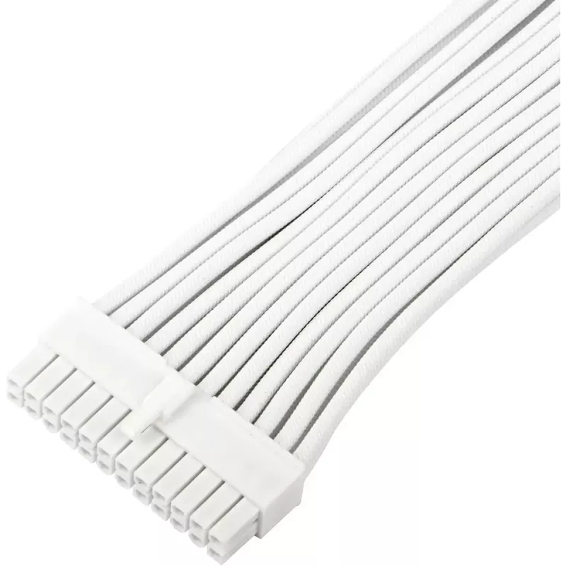 Przedłużacz zasilania SILVERSTONE 24-pin ATX SST-PP07E-MBW-V2 30 cm biały