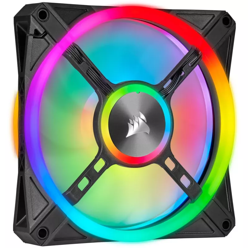 CORSAIR Icue Ql140 RGB 140mm Pwm Dual Fan Kit Z Lighting Node Core
