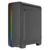 Aerocool GENESISV2BK Obudowa PC ATX, panel przedni LED, wentylator ARGB 12 cm, czarna