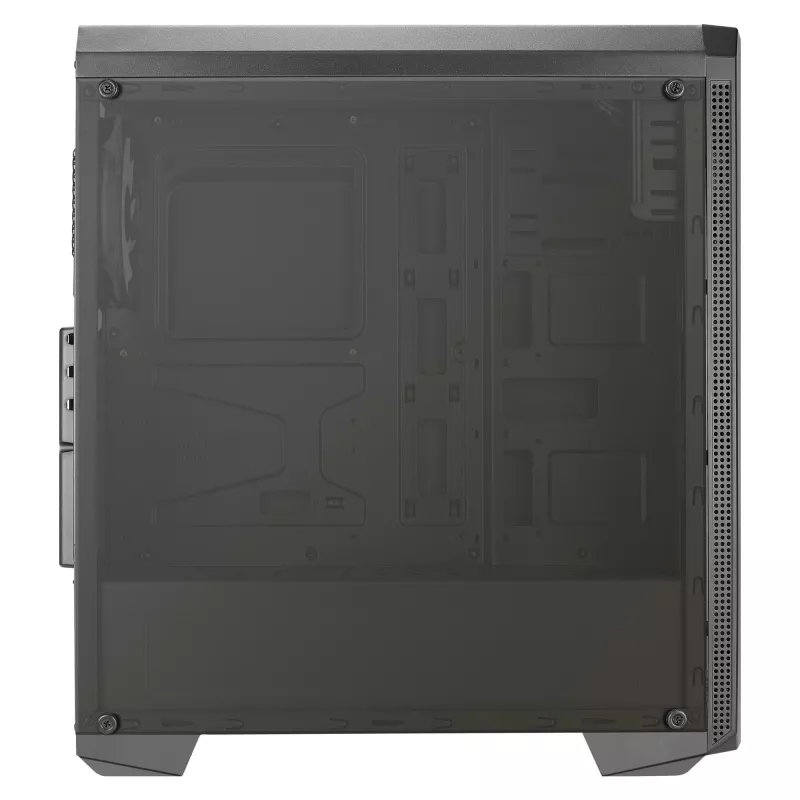 Aerocool GENESISV2BK Obudowa PC ATX, panel przedni LED, wentylator ARGB 12 cm, czarna