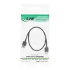 Kabel InLine High Speed HDMI z Ethernetem, AM/AM, supercienki, czarny/złoty, 1,8 m