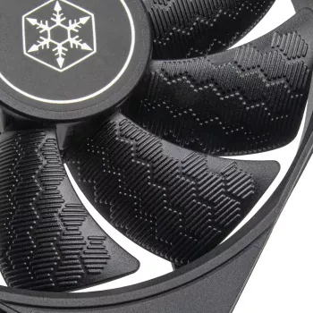 Wentylator obudowy SILVERSTONE SST-SF120B 120mm czarny — wentylator chłodzący 120 mm do obudowy PC