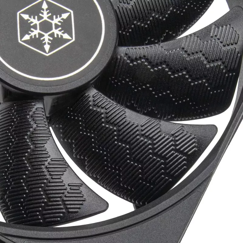 Wentylator obudowy SILVERSTONE SST-SF120B 120mm czarny — wentylator chłodzący 120 mm do obudowy PC