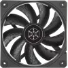 Wentylator obudowy SILVERSTONE SST-SF120B 120mm czarny — wentylator chłodzący 120 mm do obudowy PC