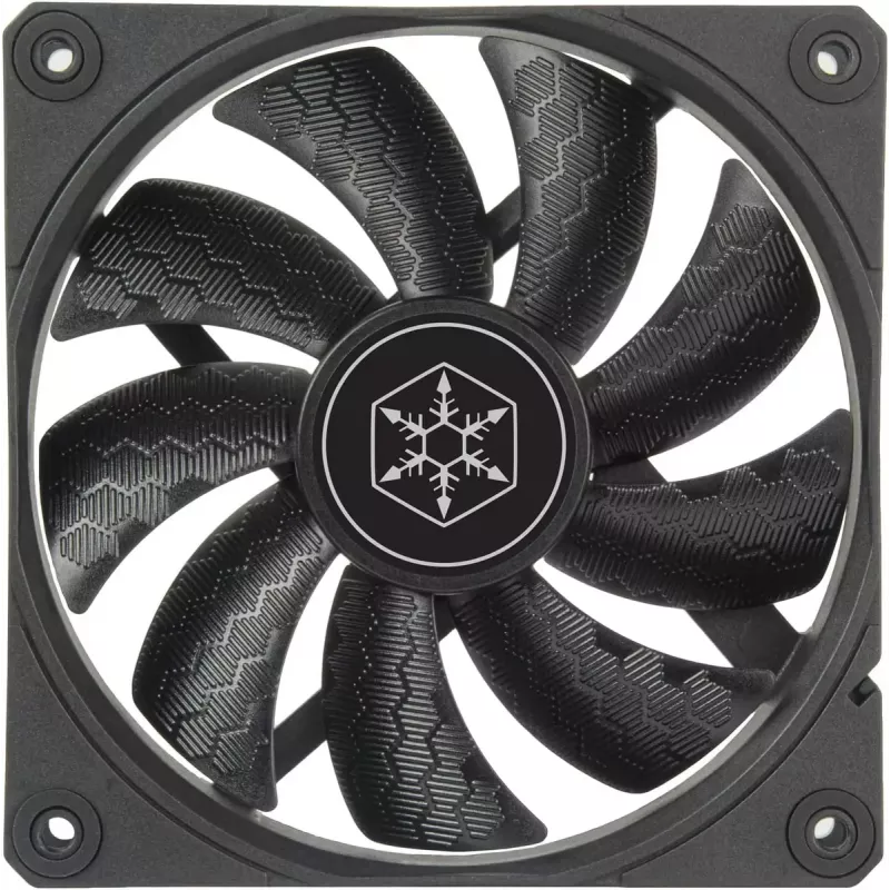 Wentylator obudowy SILVERSTONE SST-SF120B 120mm czarny — wentylator chłodzący 120 mm do obudowy PC