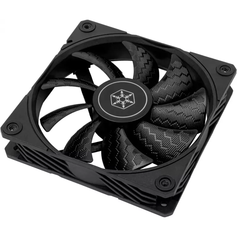 Wentylator obudowy SILVERSTONE SST-SF120B 120mm czarny — wentylator chłodzący 120 mm do obudowy PC