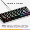 Klawiatura mechaniczna GLORIOUS GMMK 3 PRO 65% Prebuilt przewodowa USB, QWERTY, RGB, czarna