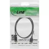 Przedłużacz USB 2.0 InLine Typ A męski/żeński, pozłacany, czarny, 0,5 m