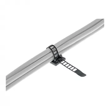 Regulowany zacisk kablowy InLine 59969B 64 mm czarny 10 szt.