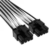 Kabel wewnętrzny CORSAIR Premium Individually Sleeved 12+4-pin PCI-E Gen 5 12VHPWR 600 W Typ 4 Czarny/Biały