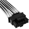Kabel wewnętrzny CORSAIR Premium Individually Sleeved 12+4-pin PCI-E Gen 5 12VHPWR 600 W Typ 4 Czarny/Biały