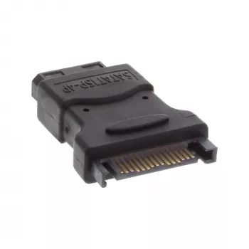 InLine SATA Power Adapter 1 Molex 4 Pin męski / 15 Pin SATA żeński