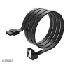 Wewnętrzny kabel danych SATA Akasa Proslim, złącze 90°, 100 cm