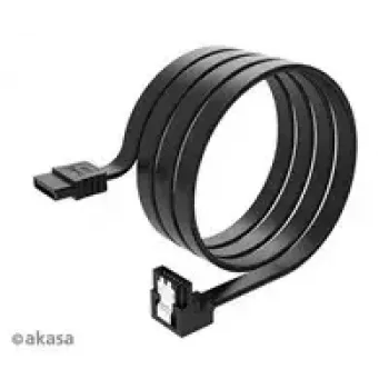 Wewnętrzny kabel danych SATA Akasa Proslim, złącze 90°, 100 cm
