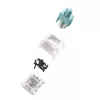 Przełączniki klawiaturowe GLORIOUS Lynx Linear Mechanical Switches — 36 szt., poliwęglan, półprzezroczysty cyjan