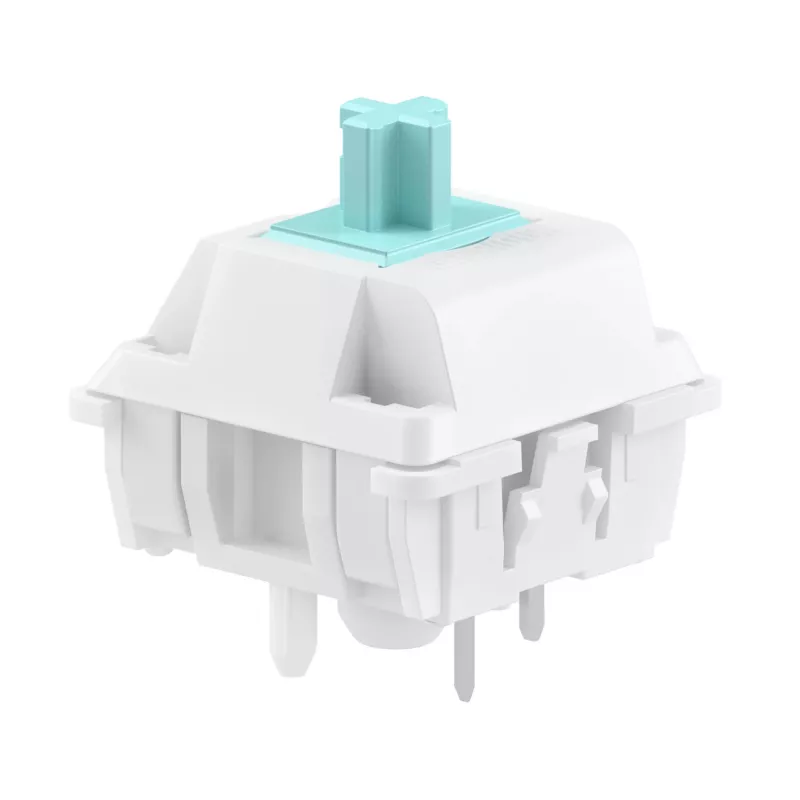 Przełączniki klawiaturowe GLORIOUS Lynx Linear Mechanical Switches — 36 szt., poliwęglan, półprzezroczysty cyjan
