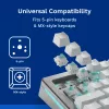 Przełączniki klawiaturowe GLORIOUS Lynx Linear Mechanical Switches — 36 szt., poliwęglan, półprzezroczysty cyjan