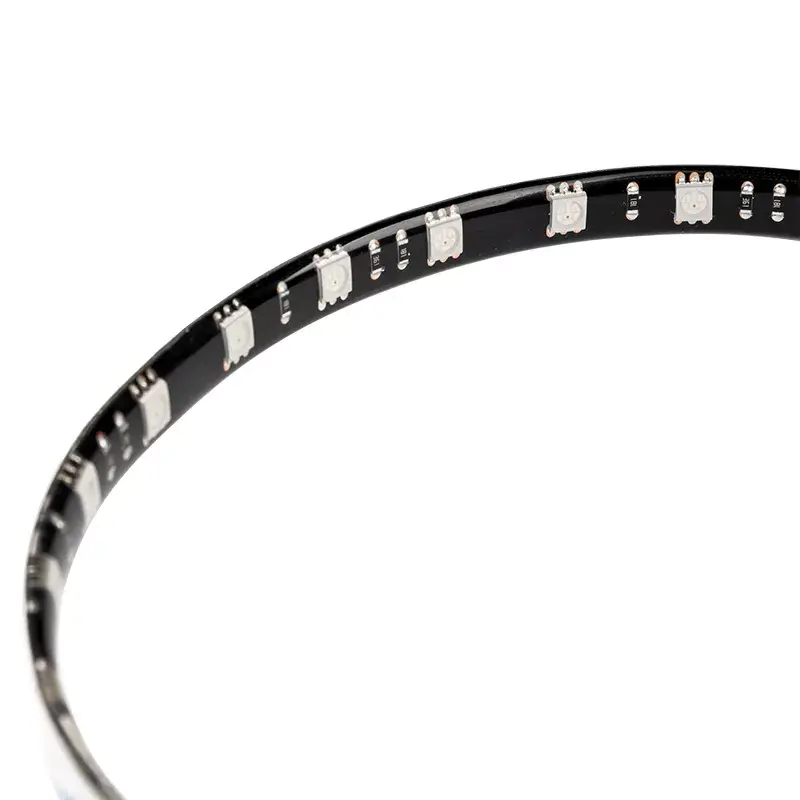 Zestaw oświetlenia obudowy komputera BITFENIX Alchemy 2.0, uniwersalna obudowa, 12V, 5,04W, 2 szt., 10 mm x 0,5 m, czarny/biały