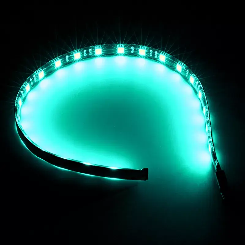 Zestaw oświetlenia obudowy komputera BITFENIX Alchemy 2.0, uniwersalna obudowa, 12V, 5,04W, 2 szt., 10 mm x 0,5 m, czarny/biały